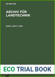 Archiv fur Landtechnik Band 2, Heft 2 1960
