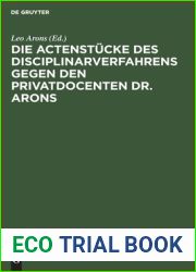 Die Actenstucke des Disciplinarverfahrens gegen den Privatdocenten Dr. Arons (German Edition)