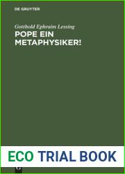 Pope ein Metaphysiker!