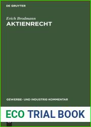 Aktienrecht: Kommentar (Gewerbe- und Industrie-Kommentar, 4) (German Edition)