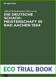 Die Deutsche Schachmeisterschaft in Bad Aachen 1934 (German Edition)