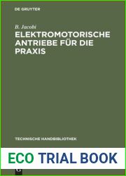 Elektromotorische Antriebe fur die Praxis