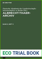 Albrecht-Thaer-Archiv. Band 5, Heft 3 (German Edition)