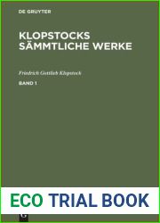 Klopstocks sammtliche Werke : Band 1