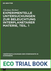 Experimentelle Untersuchungen zur Beleuchtung interplanetarer Materie, Teil. 1: Photometrische Untersuchungen an Stein- und Eisenmeteoriten … in Sonneberg, 5, 3) (German Edition)