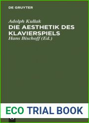 Die Aesthetik des Klavierspiels