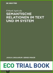 Semantische Relationen im Text und im System.
