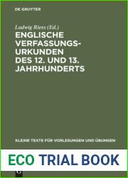 Englische Verfassungsurkunden des 12. und 13. Jahrhunderts