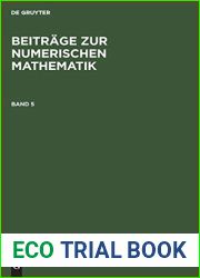 Beitrage Zur Numerischen Mathematik. Band 5 (German Edition)