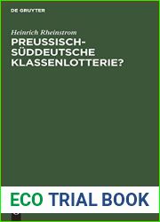 Preussisch-Suddeutsche Klassenlotterie? (German Edition)