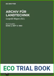Archiv fur Landtechnik : Band 2, Heft 3 1960