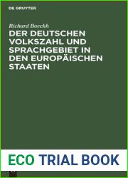 Der Deutschen Volkszahl und Sprachgebiet in den europaischen Staaten: Eine statistische Untersuchung (German Edition)
