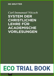 System der christlichen Lehre fur academische Vorlesungen
