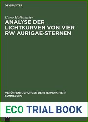 Analyse der Lichtkurven von vier RW Aurigae-Sternen: Bearbeitung von 22 sudlichen veranderlichen Sternen (Veroffentlichungen der Sternwarte in Sonneberg, 6, 3) (German Edition)