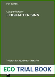 Leibhafter Sinn: Der Andere Diskurs Der Moderne