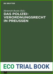Das Polizeiverordnungsrecht in Preussen (German Edition)