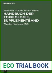Handbuch der Toxikologie, Supplementband: Fur Aerzte und Apotheker (German Edition)