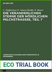 Die veranderlichen Sterne der nordlichen Milchstrassse, Teil 7 (Veroffentlichungen der Sternwarte in Sonneberg, 2, 2) (German Edition)