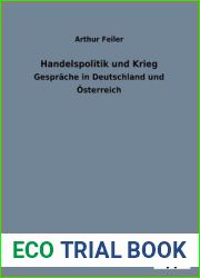 Handelspolitik Und Krieg (German Edition)