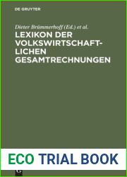 Lexikon Der Volkswirtschaftlichen Gesamtrechnungen