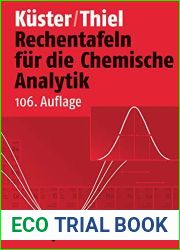 Rechentafeln fur die Chemische Analytik (German Edition)