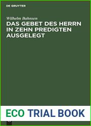 Das Gebet des Herrn in zehn Predigten ausgelegt (German Edition)