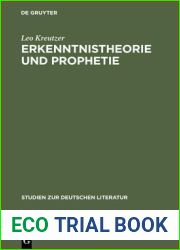 Erkenntnistheorie Und Prophetie: Hermann Brochs Romantrilogie and quot;die Schlafwandler and quot;
