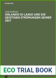 Orlando di Lasso und die geistigen Stromungen seiner Zeit