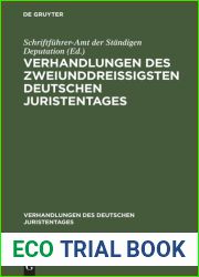 Verhandlungen des zweiunddreissigsten Deutschen Juristentages