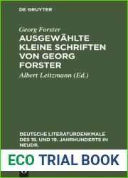 Ausgewahlte kleine Schriften von Georg Forster