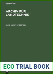 Archiv fur Landtechnik : Band 4, Heft 2 1963 1964
