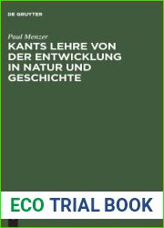 Kants Lehre von der Entwicklung in Natur und Geschichte (German Edition)