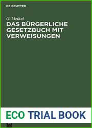 Das burgerliche Gesetzbuch mit Verweisungen (German Edition)