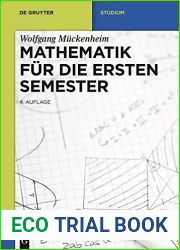 Mathematik fur die ersten Semester (De Gruyter Studium) (German Edition)