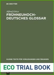 Fruhneuhochdeutsches Glossar