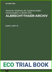 Albrecht-Thaer-Archiv. Band 11, Heft 10