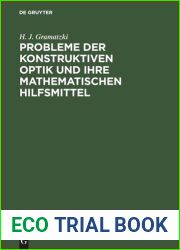 Probleme der konstruktiven Optik und ihre mathematischen Hilfsmittel