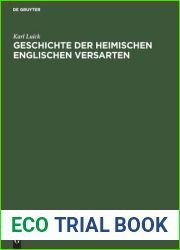 Geschichte der heimischen englischen Versarten (German Edition)