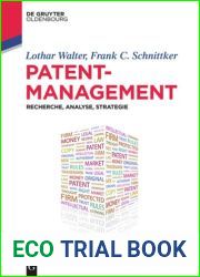 Patentmanagement: Recherche, Analyse, Strategie