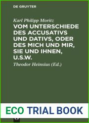 Vom Unterschiede des Accusativs und Dativs, oder des mich und mir, Sie und Ihnen, u.s.w.