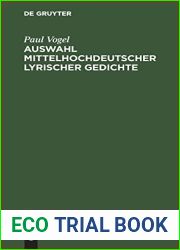 Auswahl mittelhochdeutscher lyrischer Gedichte: Als Anhang zu der Lachmannschen Nibelungen-Ausgabe. Fur den Schulgebrauch (German Edition)