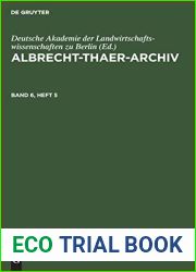 Albrecht-Thaer-Archiv. Band 6, Heft 5 (German Edition)