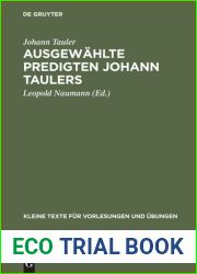 Ausgewahlte Predigten Johann Taulers