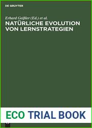 Naturliche Evolution von Lernstrategien (German Edition)