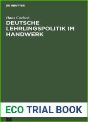 Deutsche Lehrlingspolitik im Handwerk (German Edition)