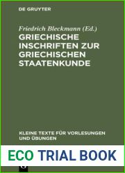 Griechische Inschriften Zur Griechischen Staatenkunde
