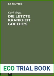 Die letzte Krankheit Goethe|s