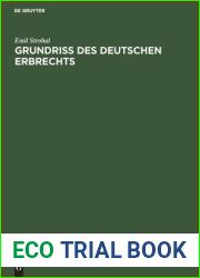 Grundriss des deutschen Erbrechts (German Edition)