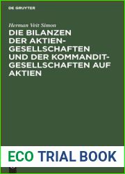 Die Bilanzen der Aktiengesellschaften und der Kommanditgesellschaften auf Aktien (German Edition)