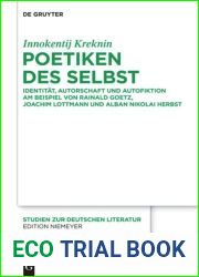 Poetiken des Selbst